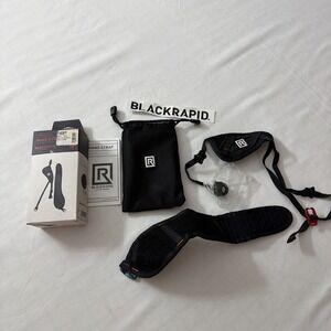 Black Rapid Camera Strap Right Stuff B2-FABN Screw Knob Clamp Light Hand Strap